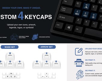 Custom Tastenkappen für Mechanische Tastatur | WASD & Pfeil Tastenkappen Set