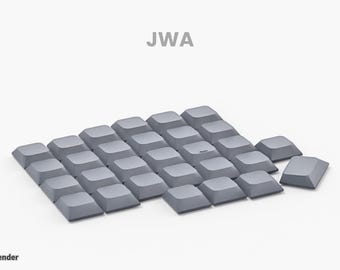 JWA Keycap Set for Split Keyboard | Ergonomic Low Profile Keycaps