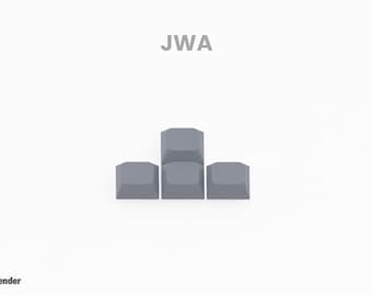 JWA 1u Keycap Set (Pack of 4) | Custom Keycaps for Split & Mechanical Keyboards