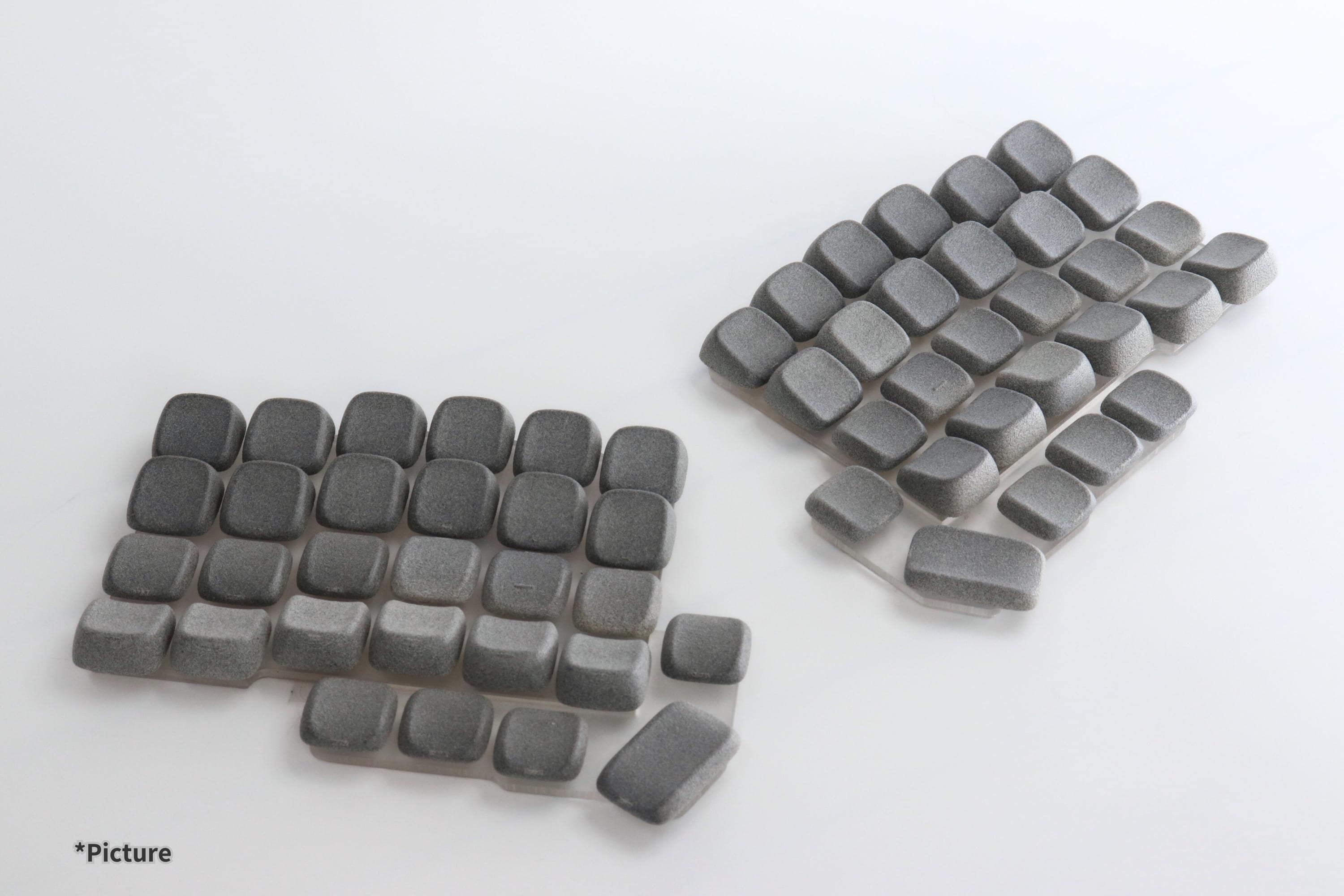 Choc V1 Lamé Keycap Set for Split Keyboard | Ergonomic Comfort
