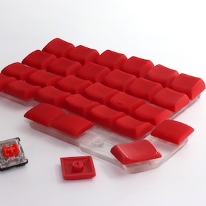 MX-Chicago Colored Steno Keycap Set, low profile ergonomic sculpted keycaps