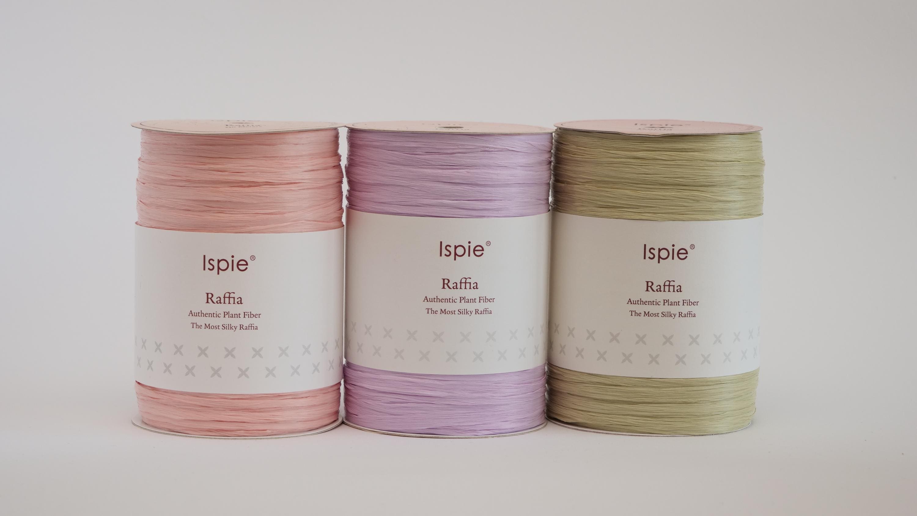 Ispie Bast, Viscose Bast, Raffia Yarn, Bast Ribbon, Natural