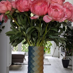 3d printed vase, decorative vase, home decoration, decoration, vase, flower pot, modern