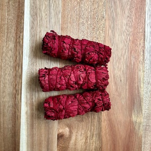 Dragon&#39;s blood white sage bundle, Dragons blood sage bundle, Herb bundle, Smoke cleansing bundle, Sage herb bundle