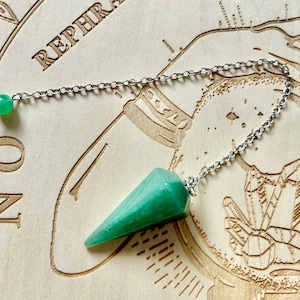 Green aventurine pendulum