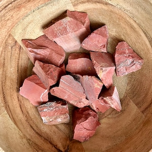 Natural raw red jasper