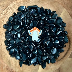 Mushroom enamel pin, Mushroom with knives enamel pin, Mushroom pin,  Cottagecore enamel pin