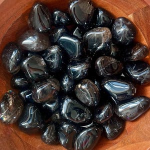 Natural smoky quartz tumble