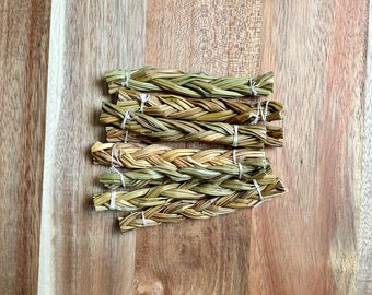 Sweetgrass braid, Dried sweetgrass braid, Sweetgrass, Smoke cleansing