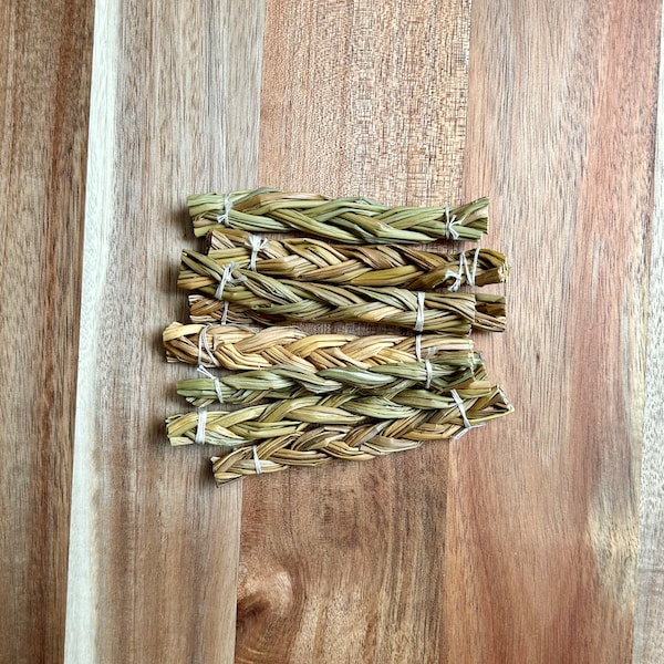 Sweetgrass braid, Dried sweetgrass braid, Sweetgrass, Smoke cleansing