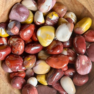 Natural mookaite jasper tumble