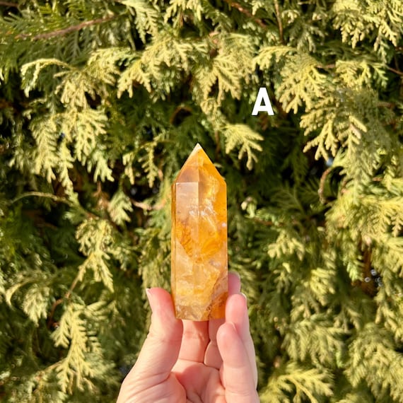 Natural Golden Healer Quartz Tower (Choose your own)