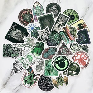 Cthulhu theme sticker pack, sticker pack, Cthulhu stickers, mystery sticker pack, stickers, Cthulhu, Cthulhu sticker pack