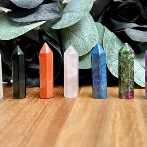 Natural crystal mini towers