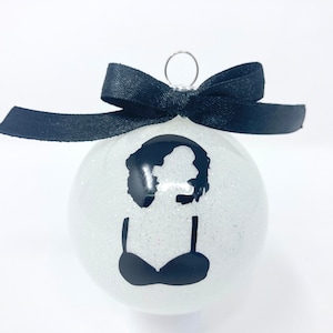 Christmas Round Glass Selena Quintanilla Holiday Ornament