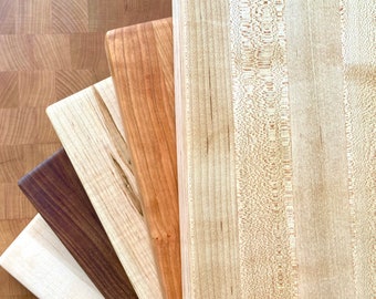 Butcher block cutting boards, charcuterie Boards, wholesale cutting boards, laser ready, glow forge ready.
