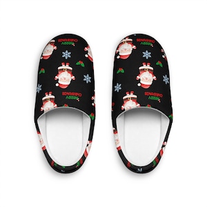 Mens Christmas Slippers, Holiday Slippers