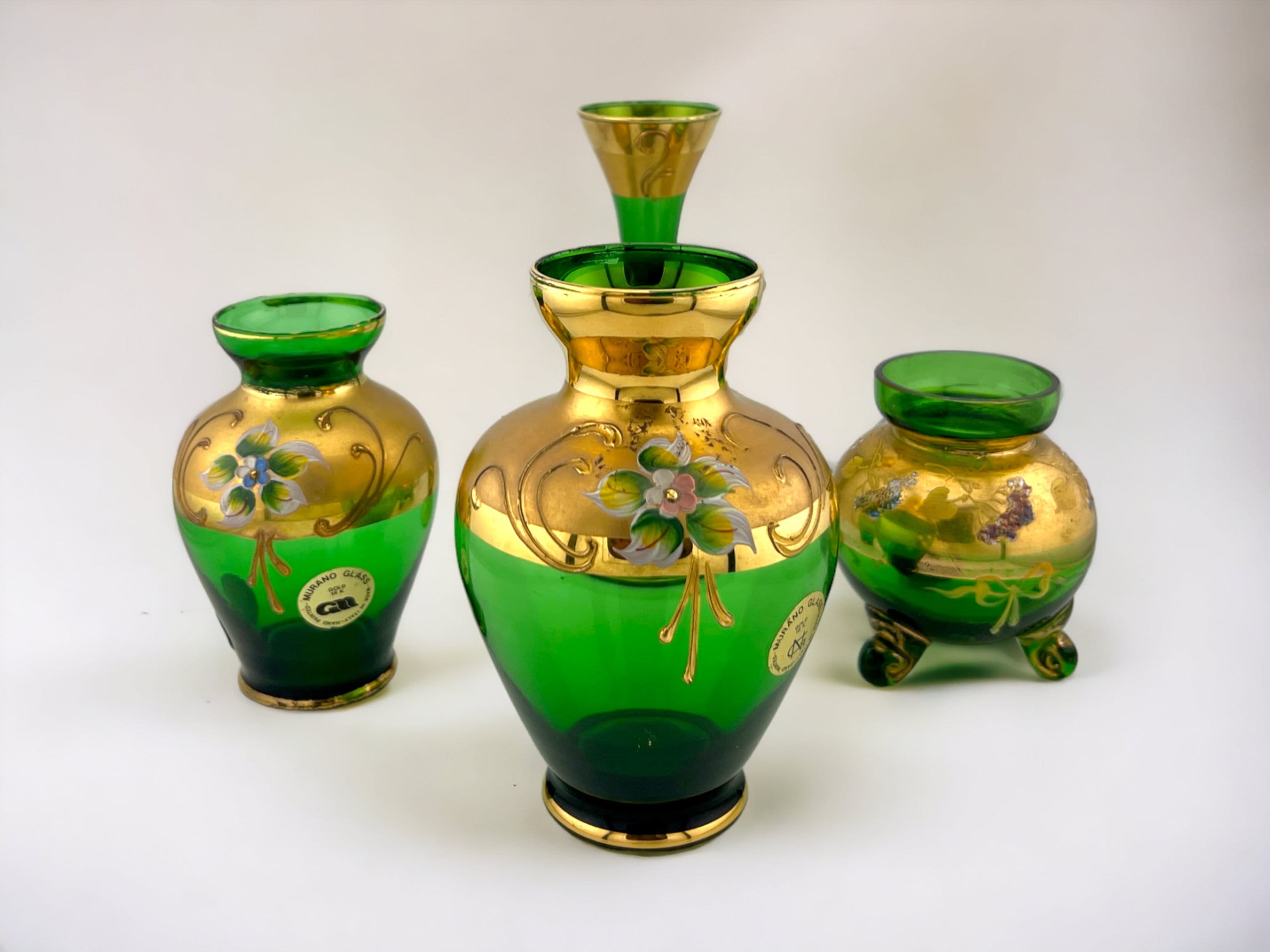 Murano Green Gold - Etsy Canada
