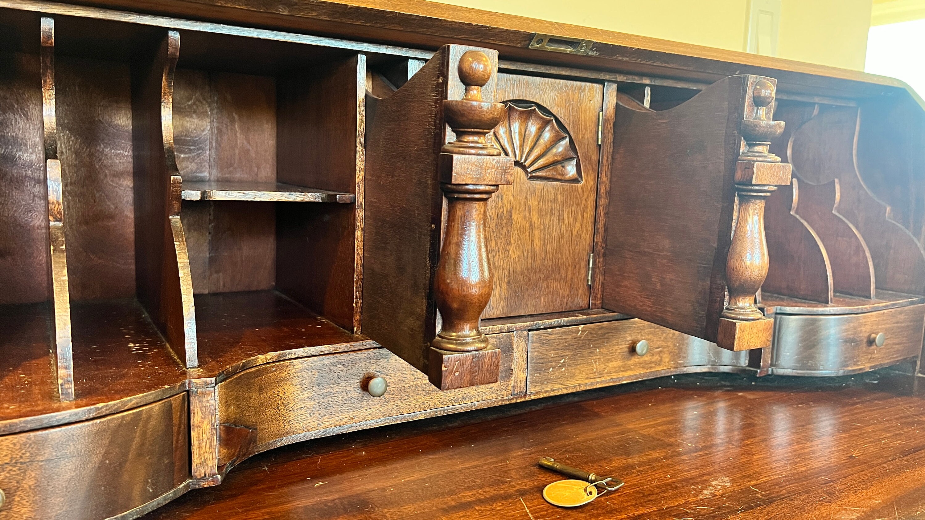 Governor Winthrop Secretary Desk by Flints Fine Furniture Mahogany 1940 Etsy