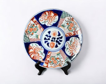 Meiji Period Hand Painted 12.25&quot; Japanese Imari Plate / Charger
