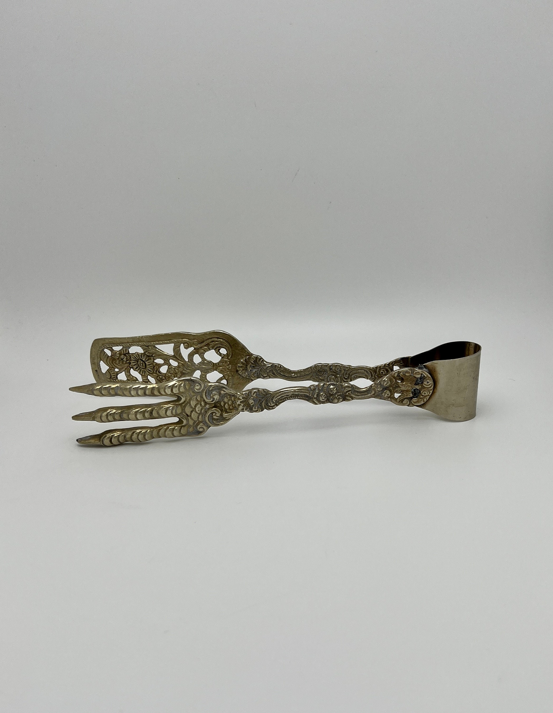 Vintage Ugo BELLINI Brass Figural Repousse Claw Etsy