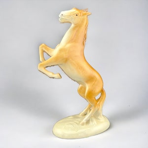 Vintage Hand Painted Porcelain Royal Dux Standing Horse