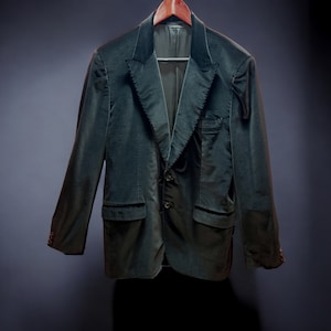 Vintage Prada Black Velvet / Velour Blazer, Jacket, Sports Coat