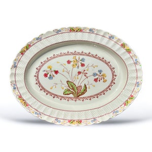 Spode China COWSLIP 17&quot; Oval Serving Plater (PL17)