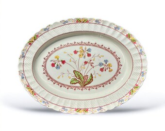 Spode China COWSLIP 17&quot; Oval Serving Plater (PL17)