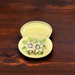 Austrian Trinket Box Two Flowers
