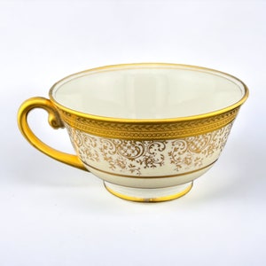 Very Rare Hutschenreuther Selb. & Osborne USA Gold Gilt Coffee Tea Cup - 4&quot; x 2 1/4&quot;