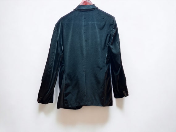 Vintage Prada Black Velvet / Velour Blazer, Jacke… - image 5