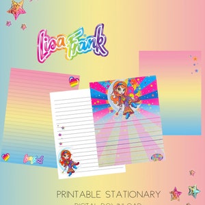 Lisa Frank Stationary *Digital Download Printable