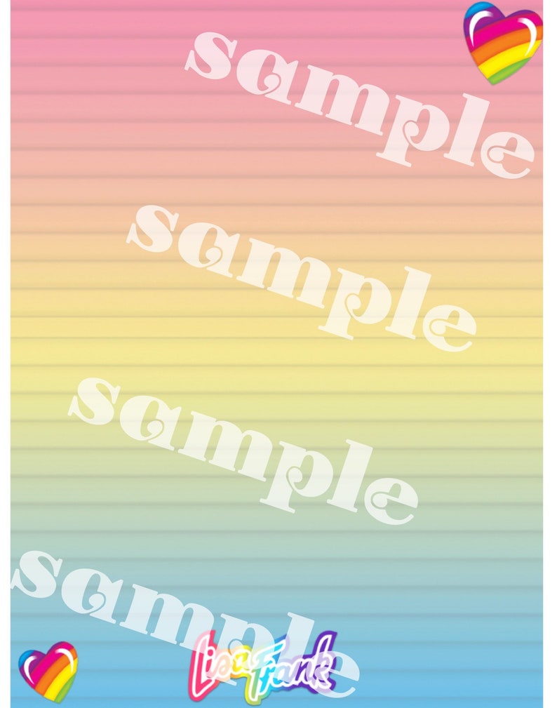 Lisa Frank Stationary *digital Download Printable - Etsy