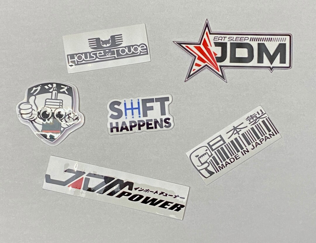 JDM Sticker Pack Car Vinyl Stickers Etsy
