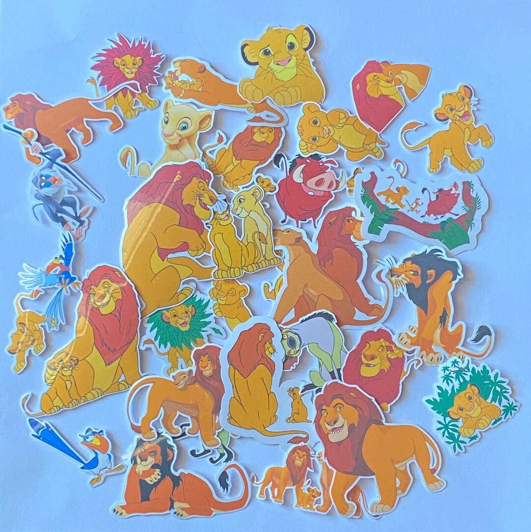 The Lion King Sticker Bundle Pack Vinyl Stickers Disney the Etsy