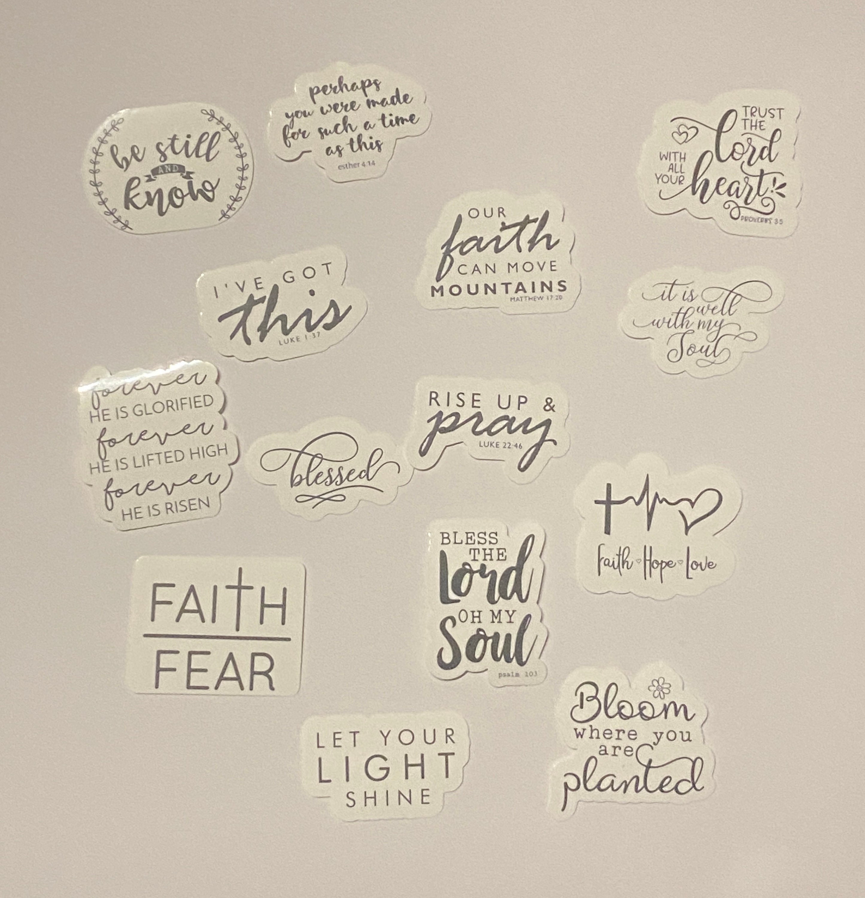 Christian stickers, Proverbs Bible scripture stickers, wisdom,  motivational, religious, inspirational stickers, vinyl waterproof stickers