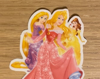 Princess Vinyl Stickers, Sleeping Beauty, Rapunzel, Belle, Disney Sticker Art