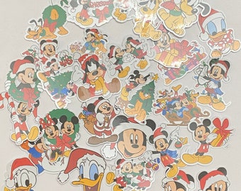 Mickey and Friends Inspired Christmas Sticker Bundle Pack, Vinyl Stickers, Disney Christmas Stickers