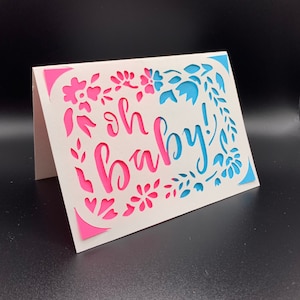 Oh Baby! Baby, Gender Reveal, Card