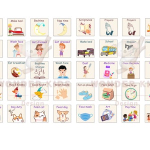 Printable Routine Cards Visual Schedule Toddler Daily - Etsy