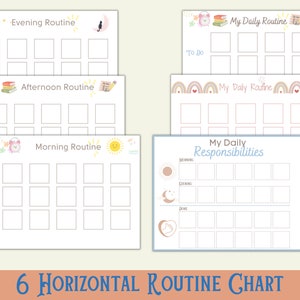 Printable Routine Cards Visual Schedule Toddler Daily - Etsy