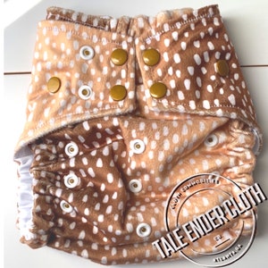 Made to Order Silky Soft PUL Minky Doe Deer OS Cloth Diaper Cover Washable Wipeable Reusable For Flats, inserts, preflat, Prefold Fitted