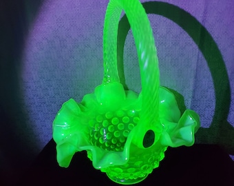 Vintage Fenton Opalescent Hobnail Mini Baskets - CHOICE - Etsy