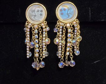 Kirks Folly Mauve Enamel Daisy Pave Crystal Button Earrings  Kirks Folly Crystal Pavé Ball Drop Earrings - Iridescent Silver main image 0