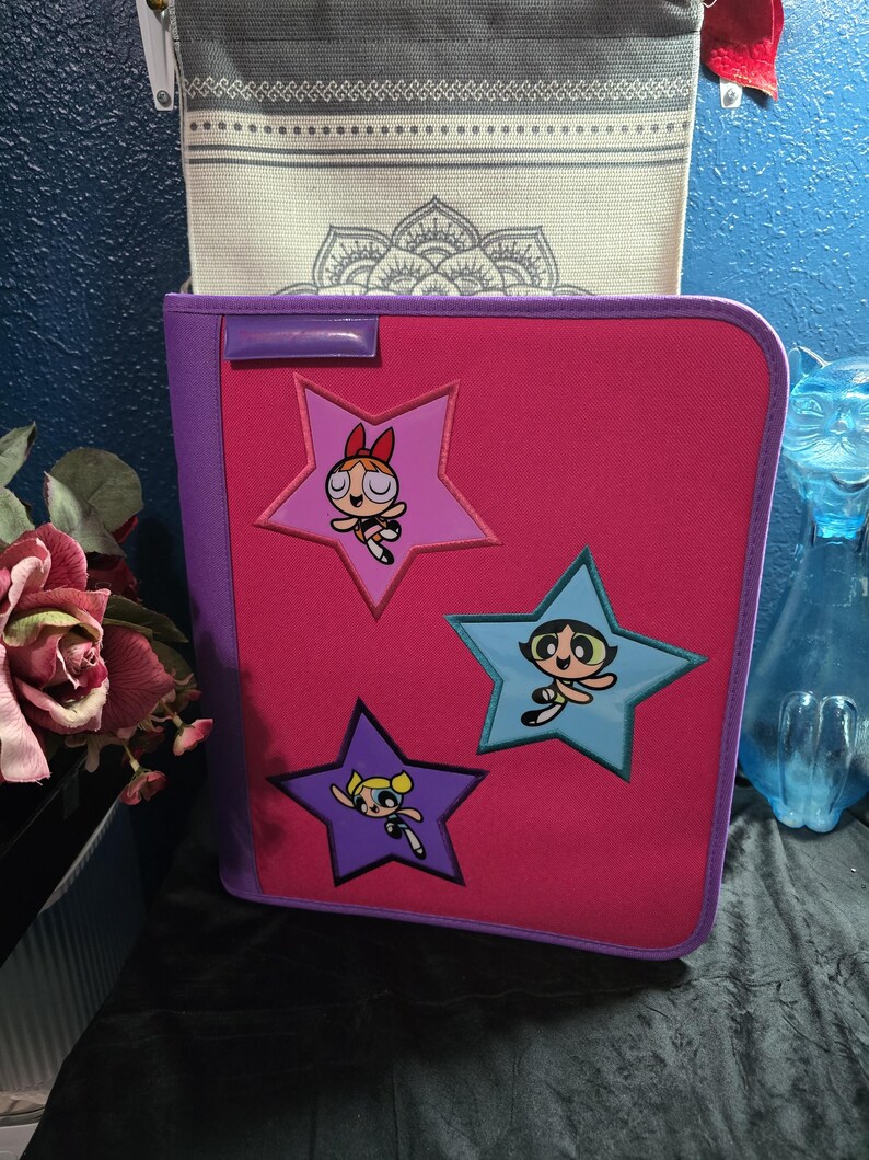 Powerpuff Girls 2000s Portfolio, School Folder Portfolio, Zipper Fabric ...