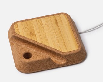 The Bamboo and Cork Combined Body Wireless Charger