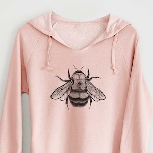 Rusty-Patched Bumble Bee Sweatshirt - Hoodie, Nature Inspired, Hand Drawn, Save the Bees, Native Bee