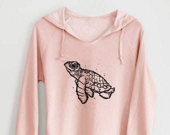 Baby Sea Turtle - Hoodie, Save the Turtles, Sea Shirt, Hand drawn, Ocean Lover