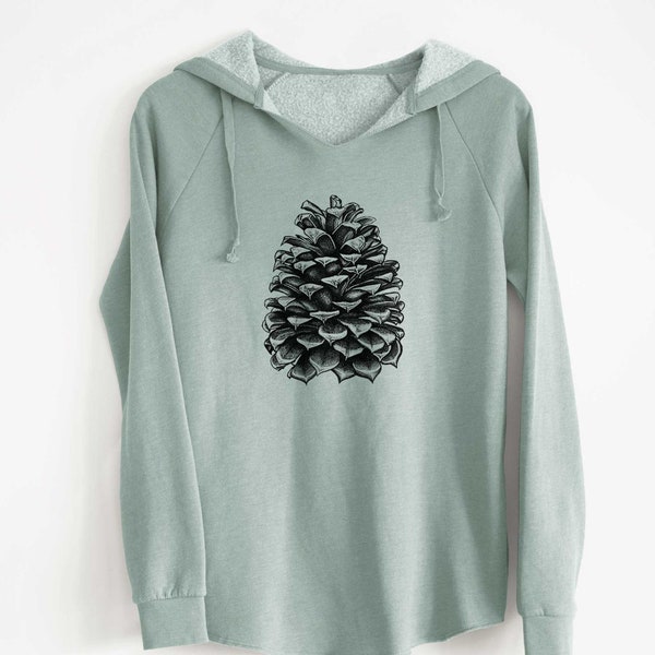 Jeffrey Pine Cone Women's Sweatshirt - Hoodie, Forest Sweatshirt, Botanical Hoodie, Hiking, Camping